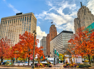 Downtown Detroit MI 1253287486