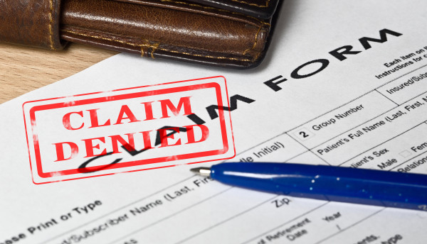 Insurance Claim Form - Claim Denied