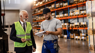 Warehouse Owner with Employee 1435888124