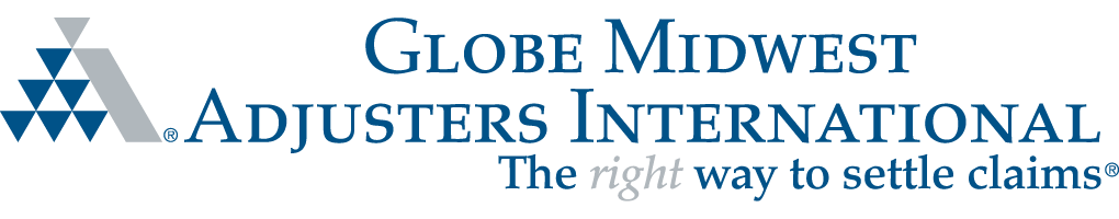 Adjusters International Globe Midwest Logo